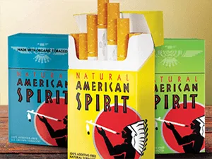 Packs of American Spirit cigarettes