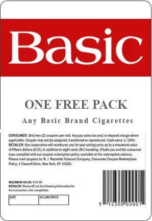 Coupon for 1 Free Pack of Basics
