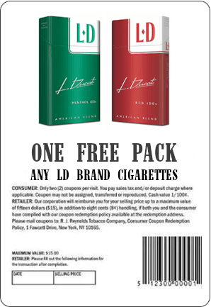 Coupon for 1 Free Pack of LDs
