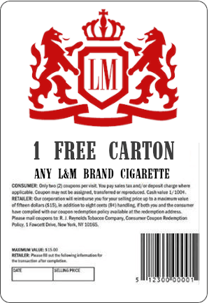 Free Coupon for a Carton of LM Cigarettes