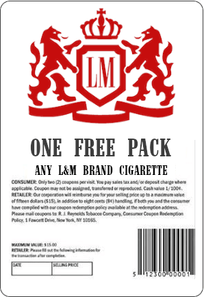 Free Coupon for a Pack of LM Cigarettes