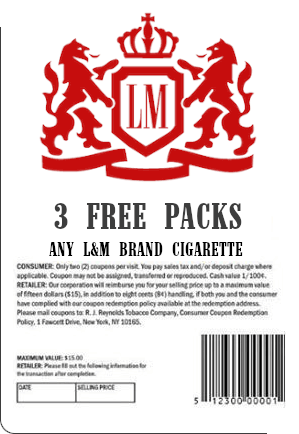 Free Coupon for 3 Packs of LM Cigarettes