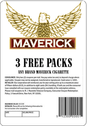 Coupon for 3 Free Packs of Mavericks